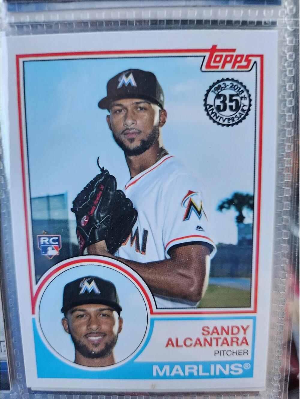Sandy Alcantra (RC) 2018 Topps 1983 Topps Baseball Rookies #83-7 - Miami Marlins